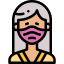 Avatars with medical mask icon 64x64